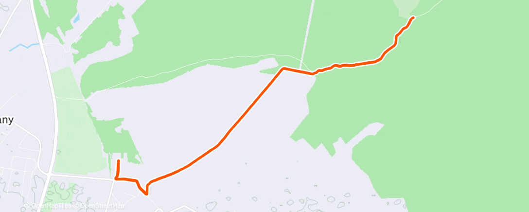 Mapa de la actividad (Утренний забег)