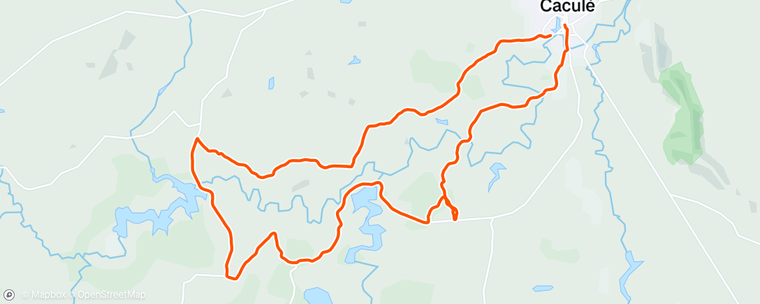 Map of the activity, Pedalada matinal