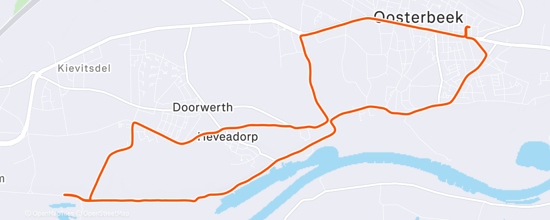 Map of the activity, Ochtendloop