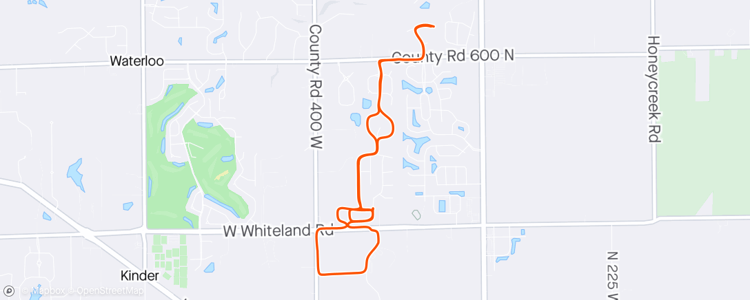 Map of the activity, 4/30/2024 Mini Tuneup 6x 1k w/60s