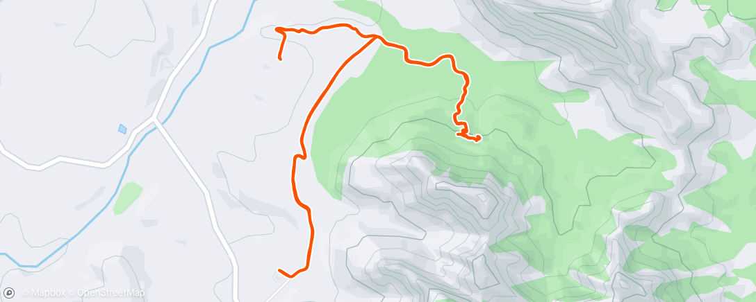 Map of the activity, Lunch Hike