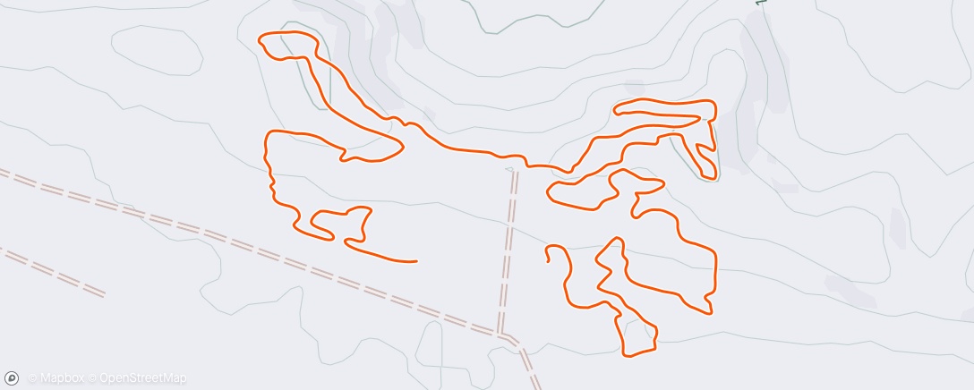 Map of the activity, Afternoon Run