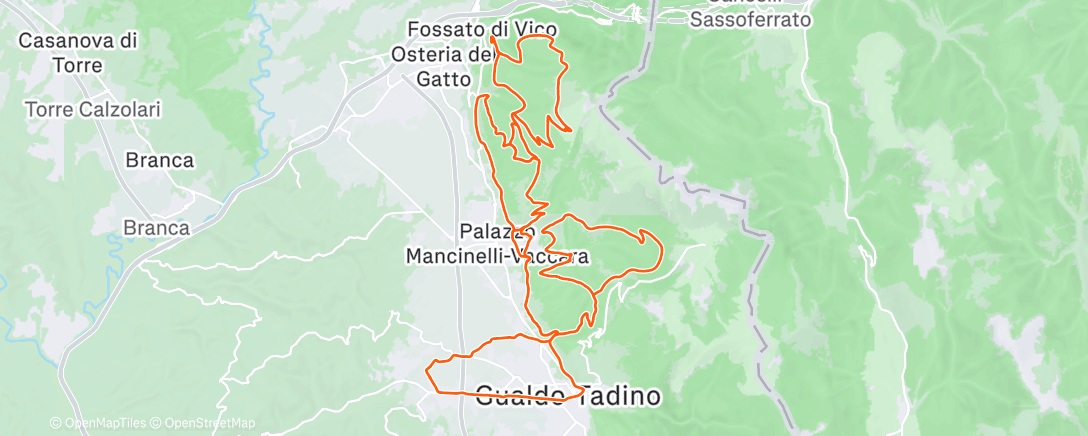 Map of the activity, 2025-12-24Ride