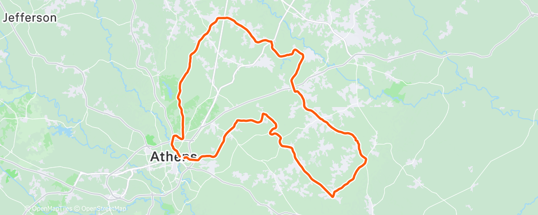 Map of the activity, Morning Ride