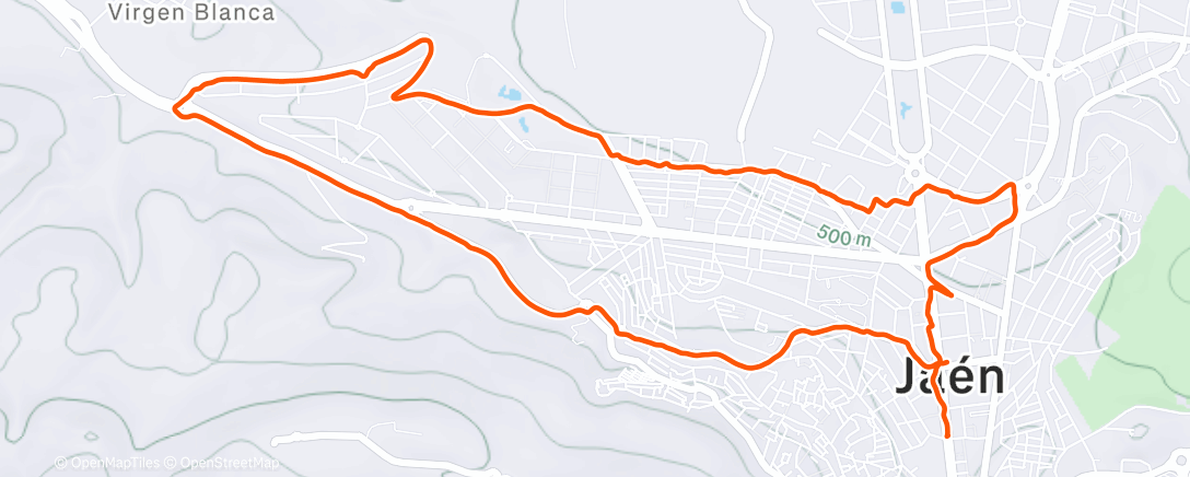 Map of the activity, Primeros 10km