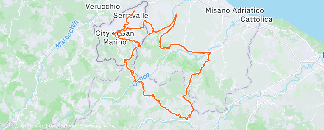 Карта физической активности (Morning Ride)