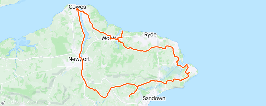 Map of the activity, Slowest ride ever. (Wet too, 10 miles of ‘strade bianchi’)
