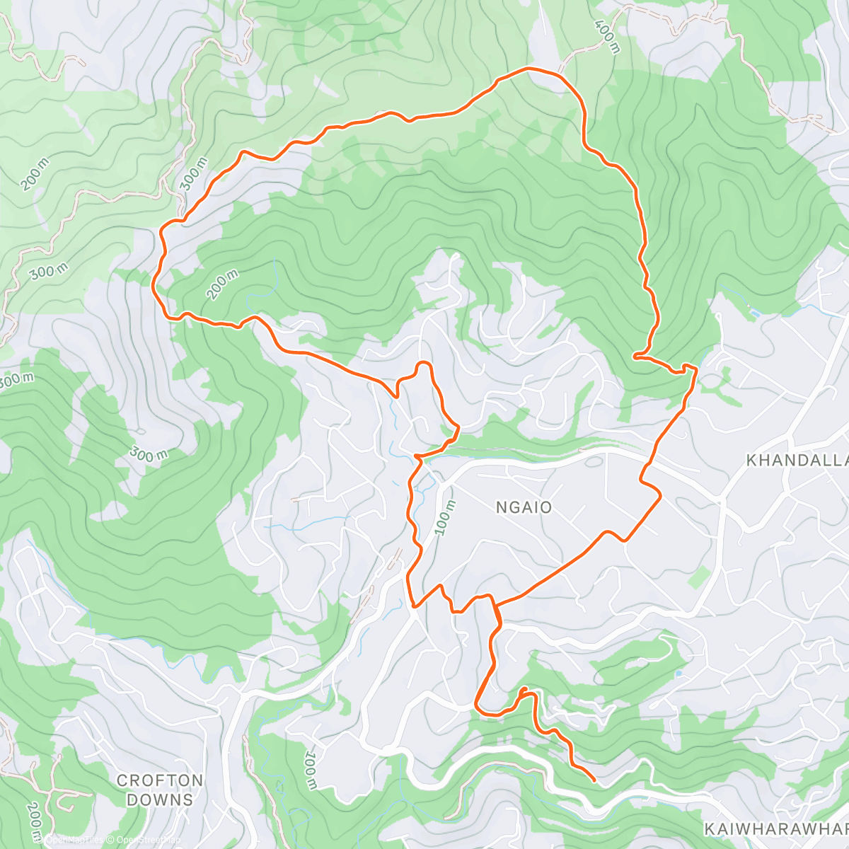 Map of the activity, Pre work Kaukau