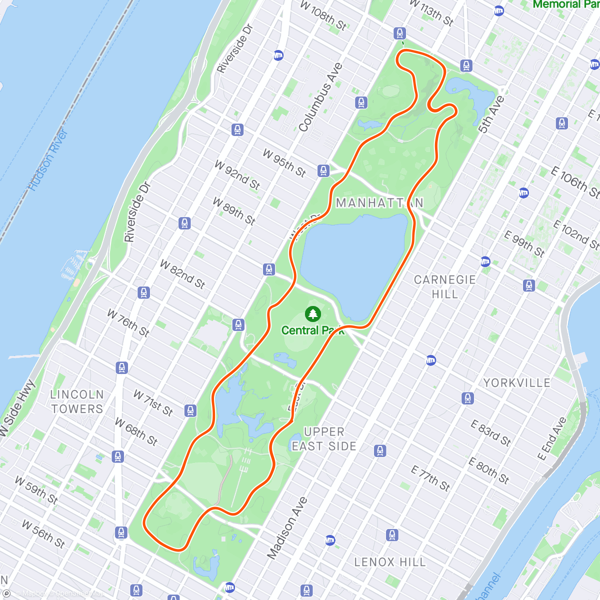 Map of the activity, Zwift - Group Ride: AHDR Progressive Bacon Rolls p/b JetBlack (C) on Park Perimeter Reverse in New York