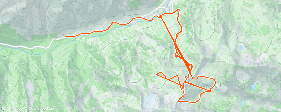 Map of the activity, Morning Alpine Ski