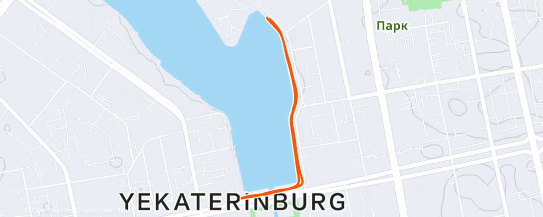 Map of the activity, Lunch Run