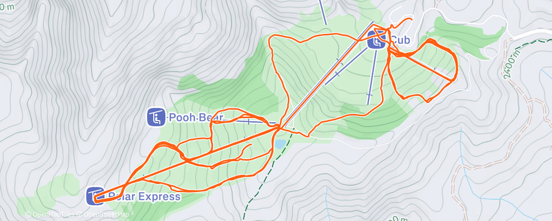 Map of the activity, Family day at the mountain 🥰