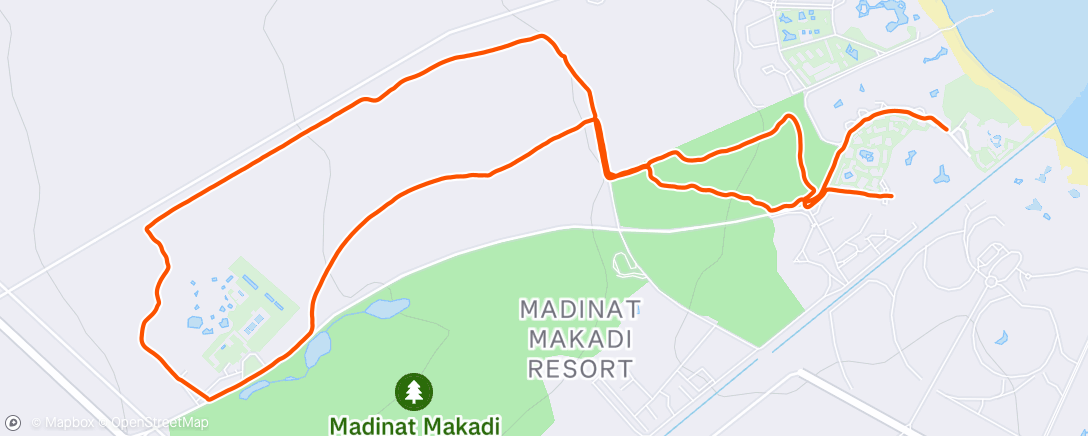 Map of the activity, Hurghada