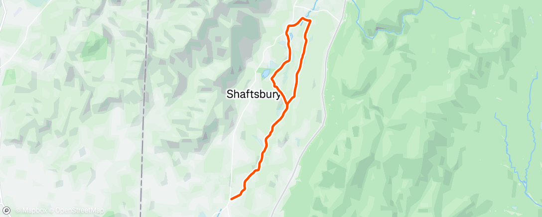 Map of the activity, Neighborhood loop with Erin