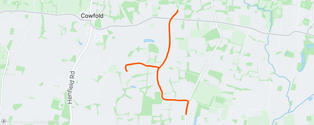 Map of the activity, Morning Run