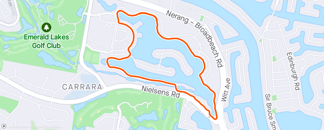 Map of the activity, Afternoon 5km