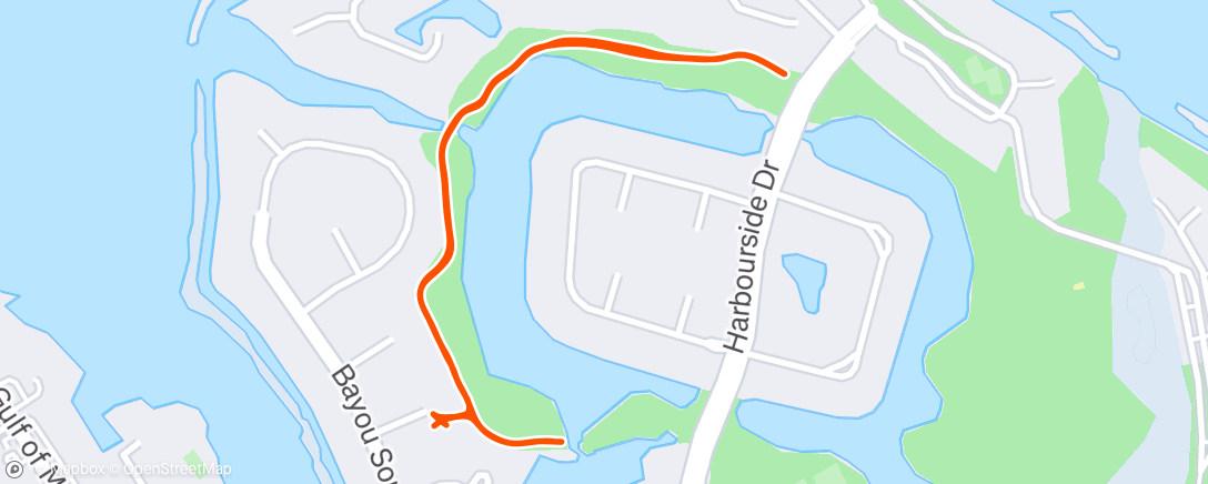 Map of the activity, Evening Walk