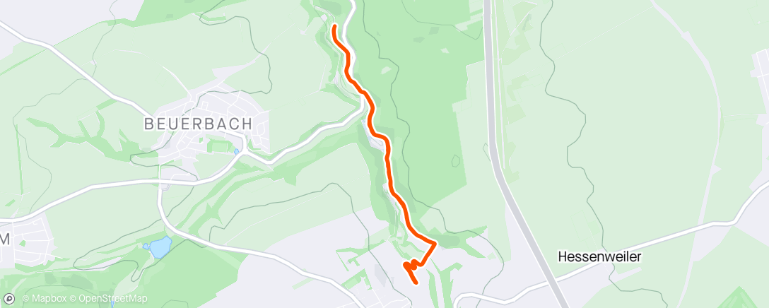 Mapa da atividade, Spaziergang am Morgen
