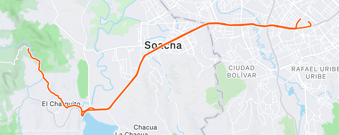 Map of the activity, Morning Ride