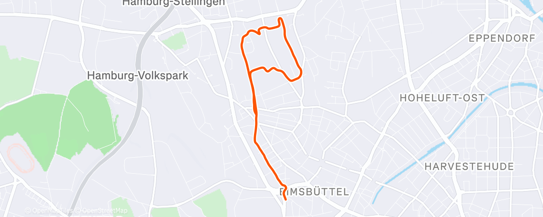 Map of the activity, GA Run