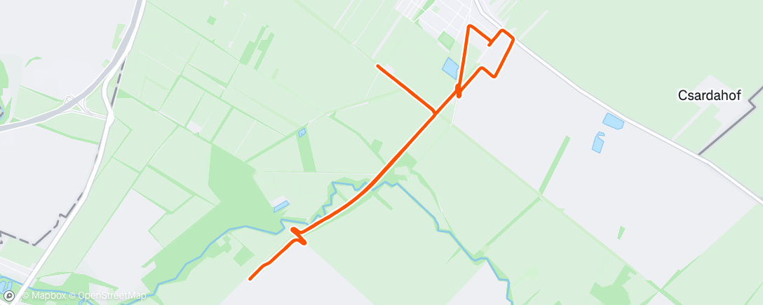 Map of the activity, 12x600m/70s (3:01/km)