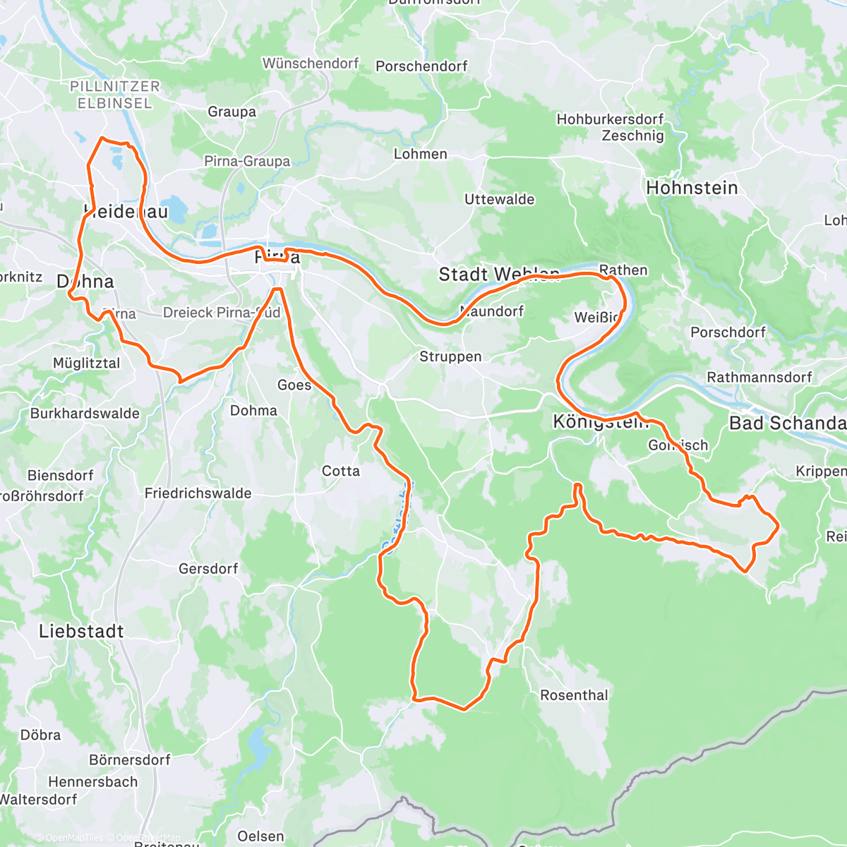 Карта физической активности (Bummel-Letzte (Tour))