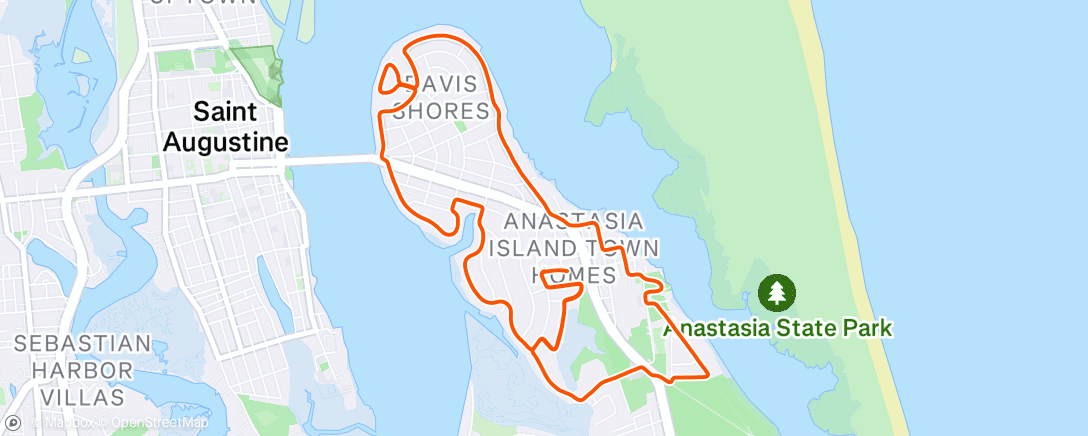Map of the activity, Morning Run