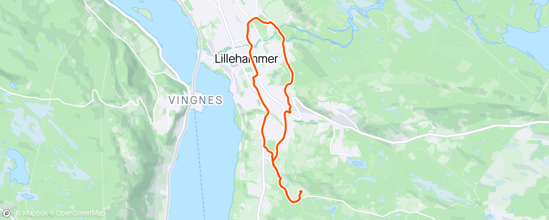 Map of the activity, Løp