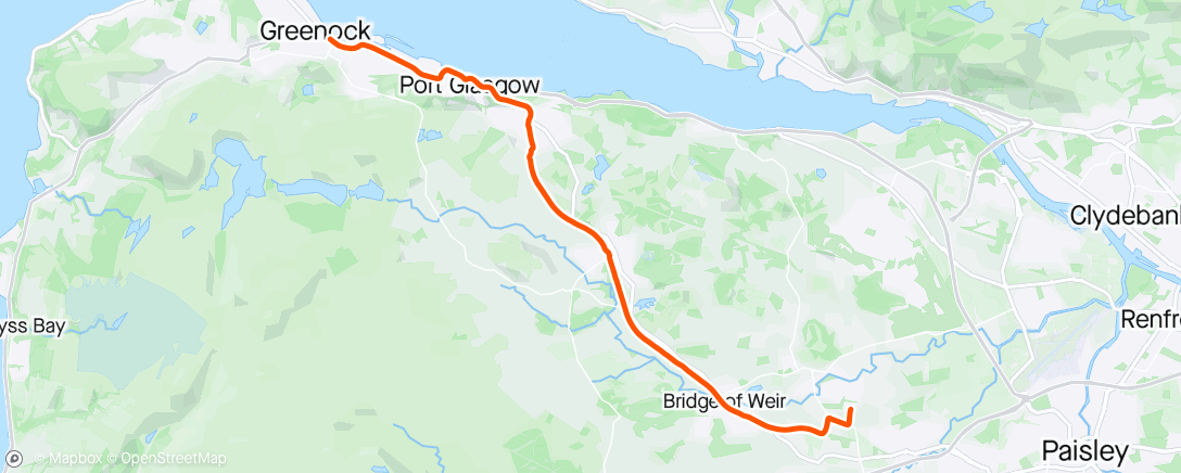 Map of the activity, Morning Ride