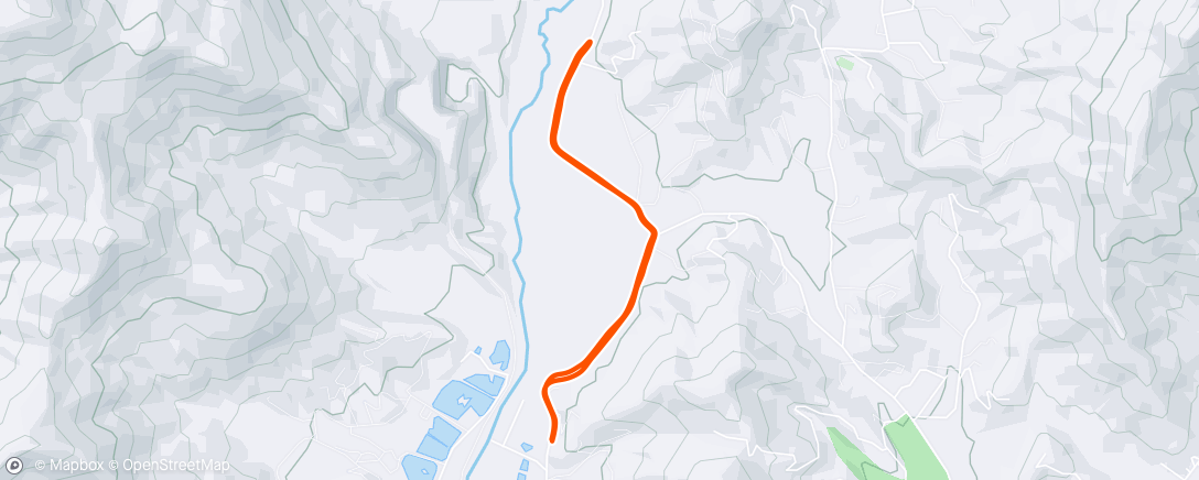 Map of the activity, Lunch Run