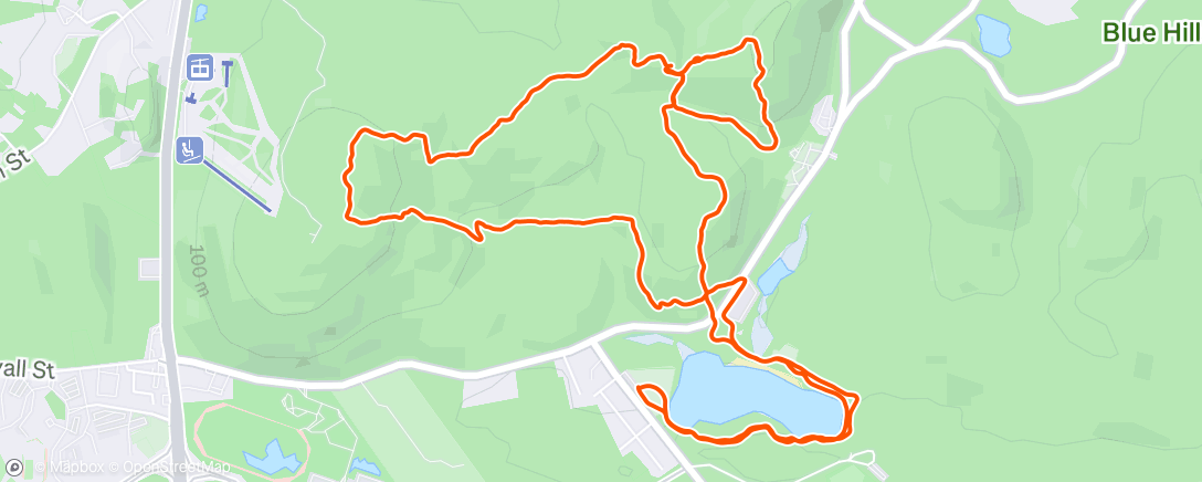 Map of the activity, Afternoon Hike