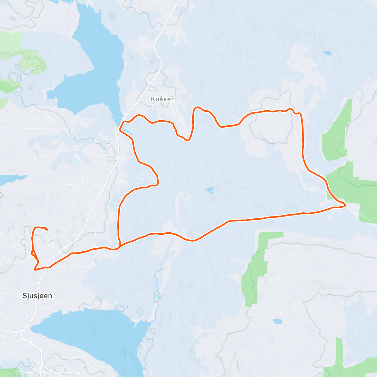 Map of the activity, «Se hvordan det svaier!»💨