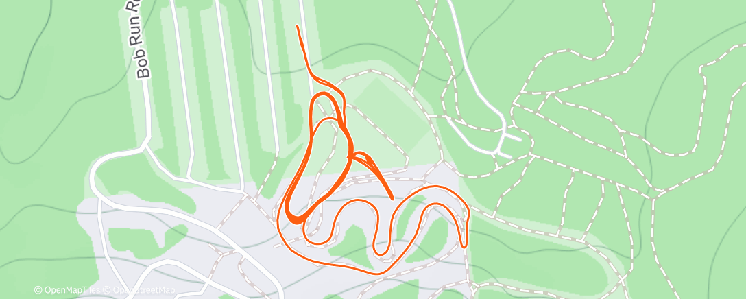 Map of the activity, Morning Nordic Ski