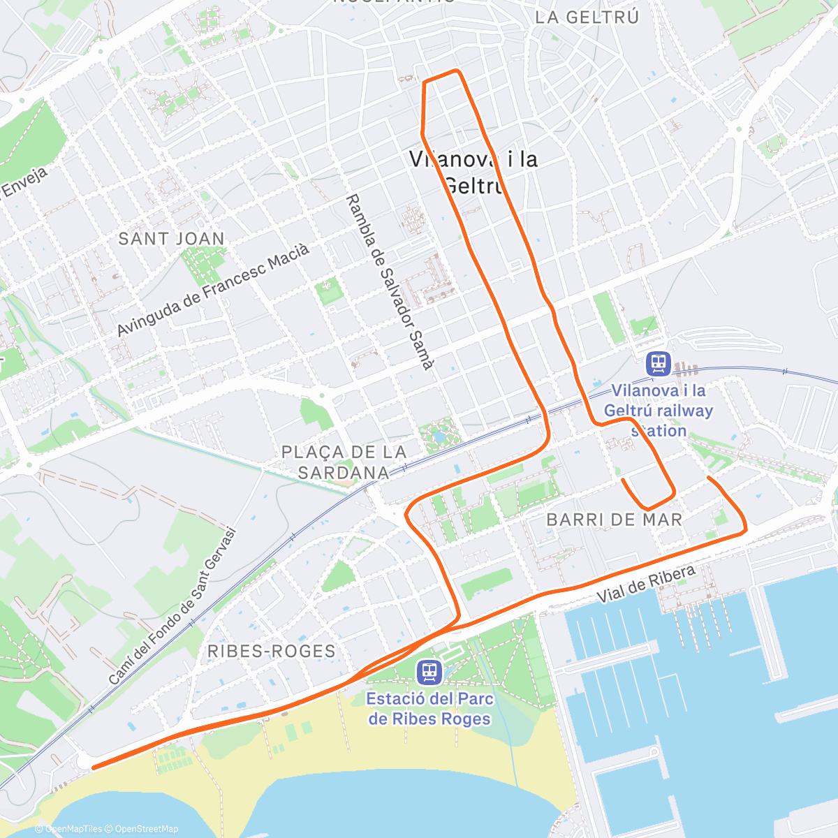 Map of the activity, Happy Sant Esteve Day