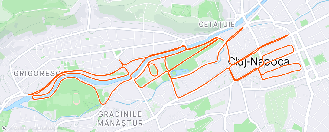 Map of the activity, Wizz semimaraton