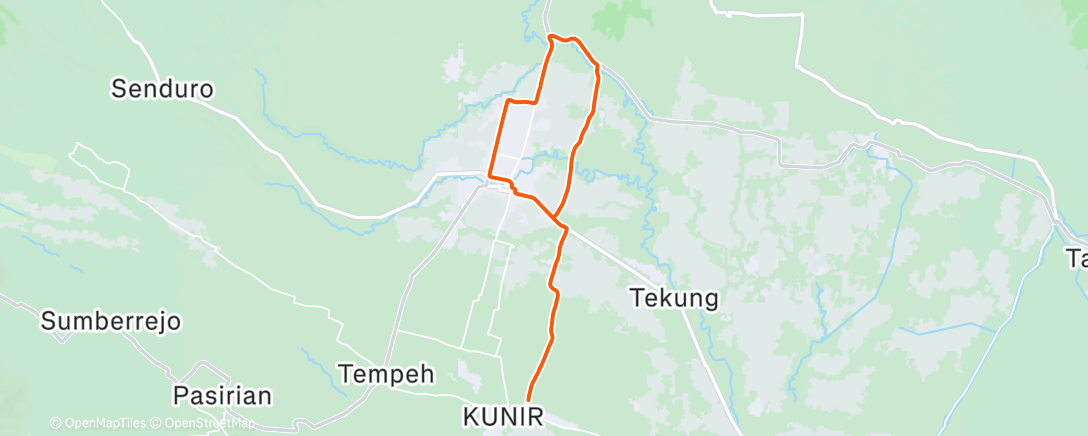 Map of the activity, Morning Ride