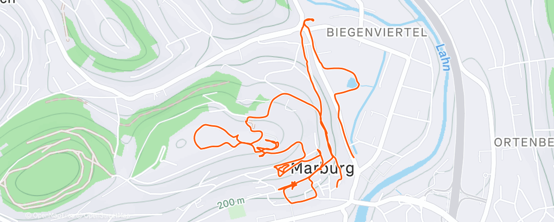Map of the activity, Mittagswanderung