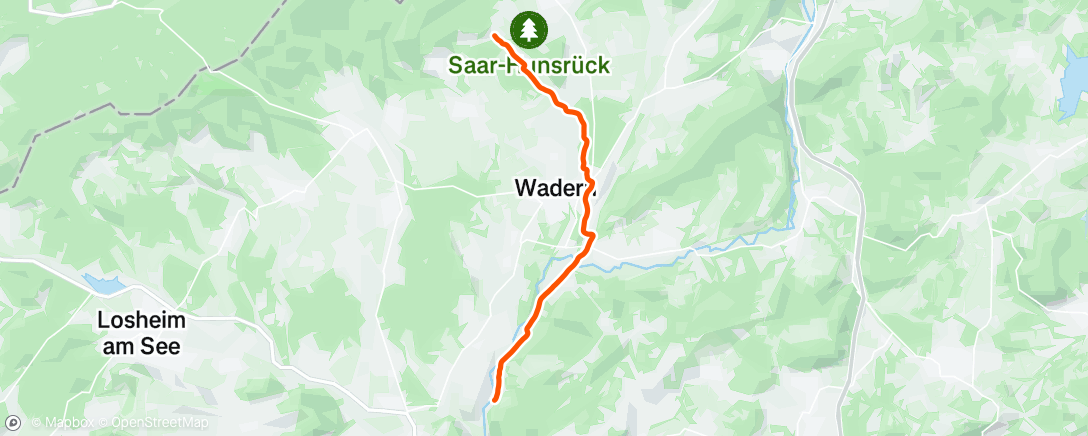 Map of the activity, Wanderung am Nachmittag