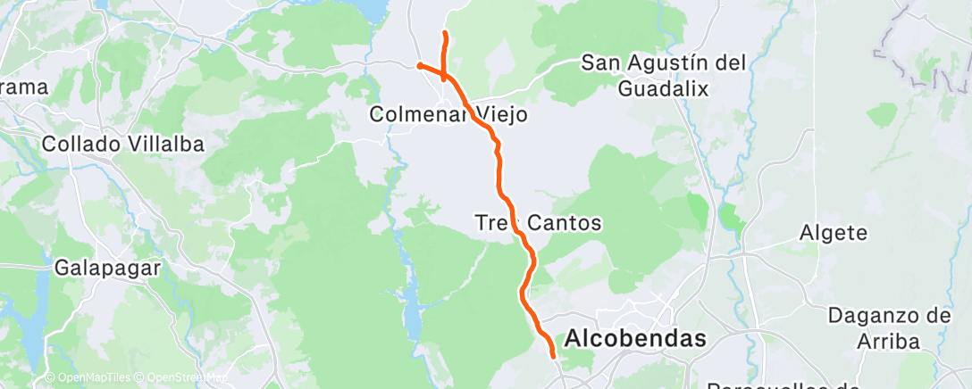 Карта физической активности (Morning Ride)