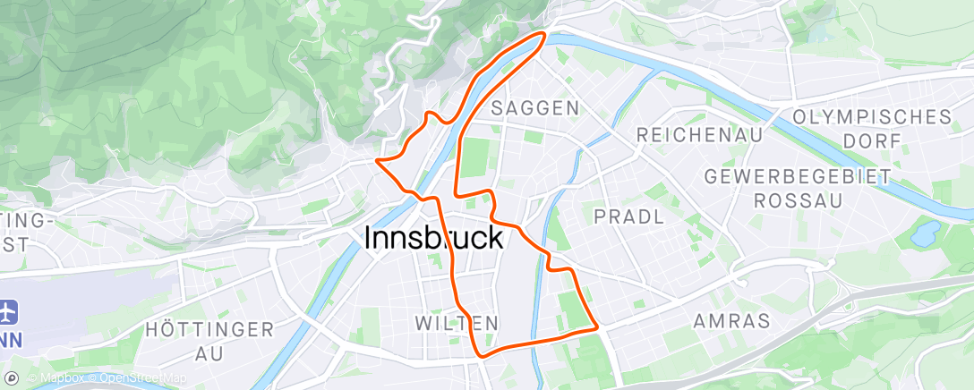 Map of the activity, Zwift - Race: DBR Afternoon Race  (B) on Innsbruckring in Innsbruck