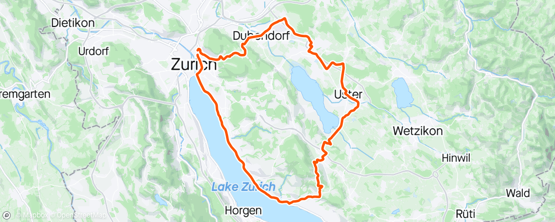 Map of the activity, Pfannenstiel en Zuriberg
