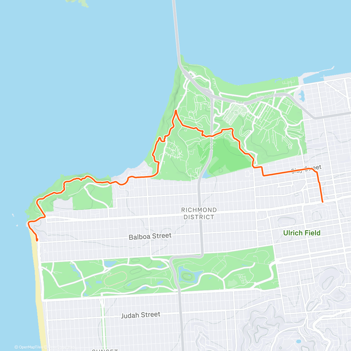 Карта физической активности (Trail-ish run with Christian)