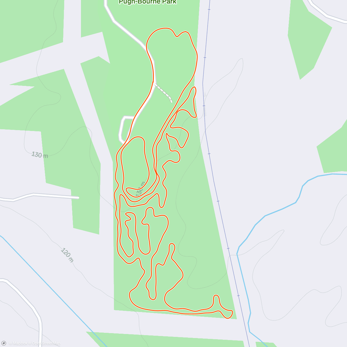 Map of the activity, State Games of Tennessee Trail 5K Championship