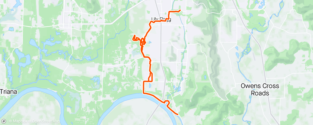 Map of the activity, Evening Gravel Ride