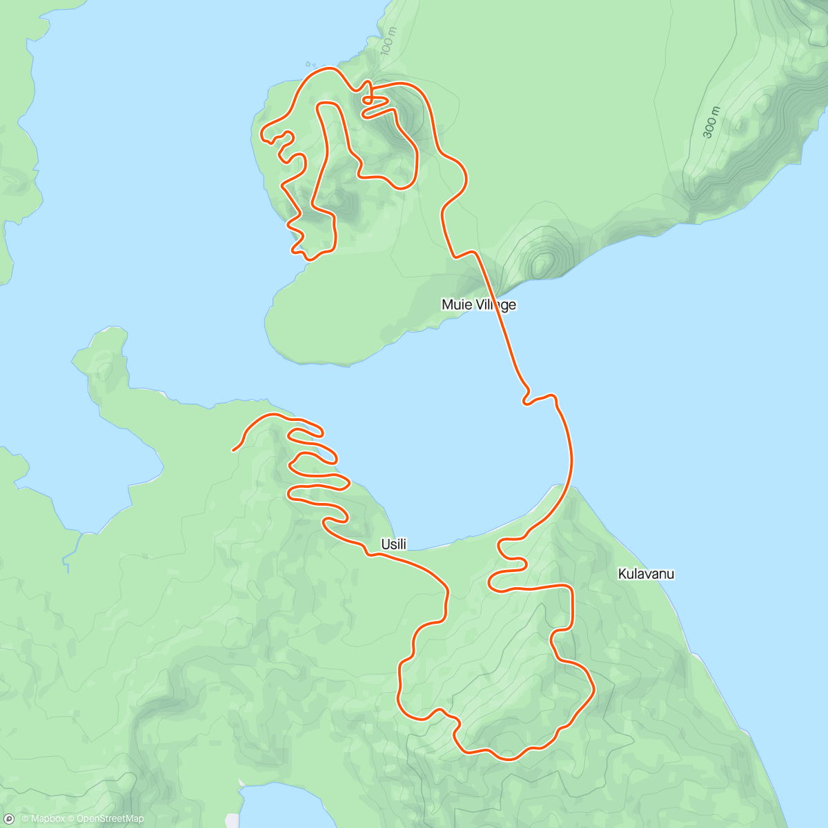 Mapa da atividade, Zwift - 60min värme + 5 min tröskel in Watopia