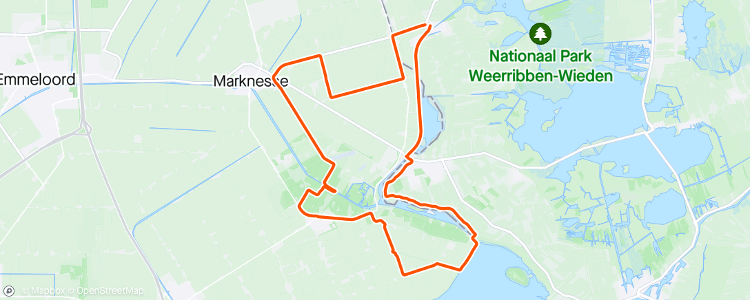 Map of the activity, Rondje Oud KB