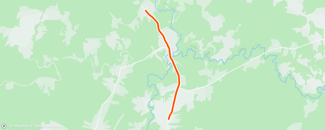 Map of the activity, Evening Run