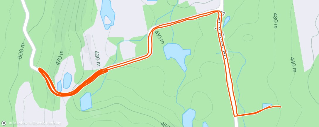 Map of the activity, Reids Hill Ruck