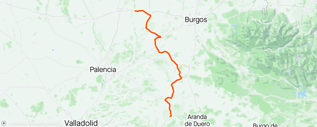 Map of the activity, Vuelta Burgos dag 3