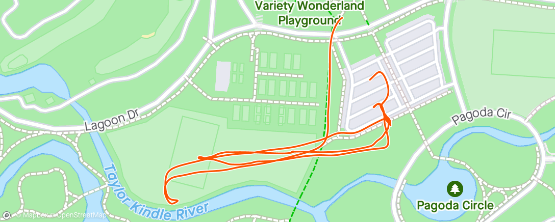 Map of the activity, Morning Run